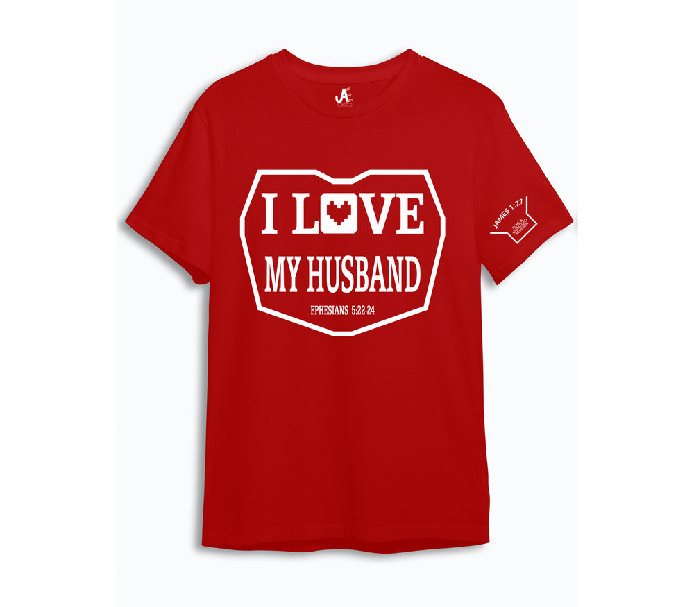 I Love My Husband Red T-Shirt